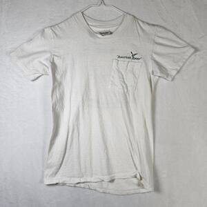 Vtg American Rover Topsail Schooner Tee S Stedman USA Single Stitch Boat Graphic